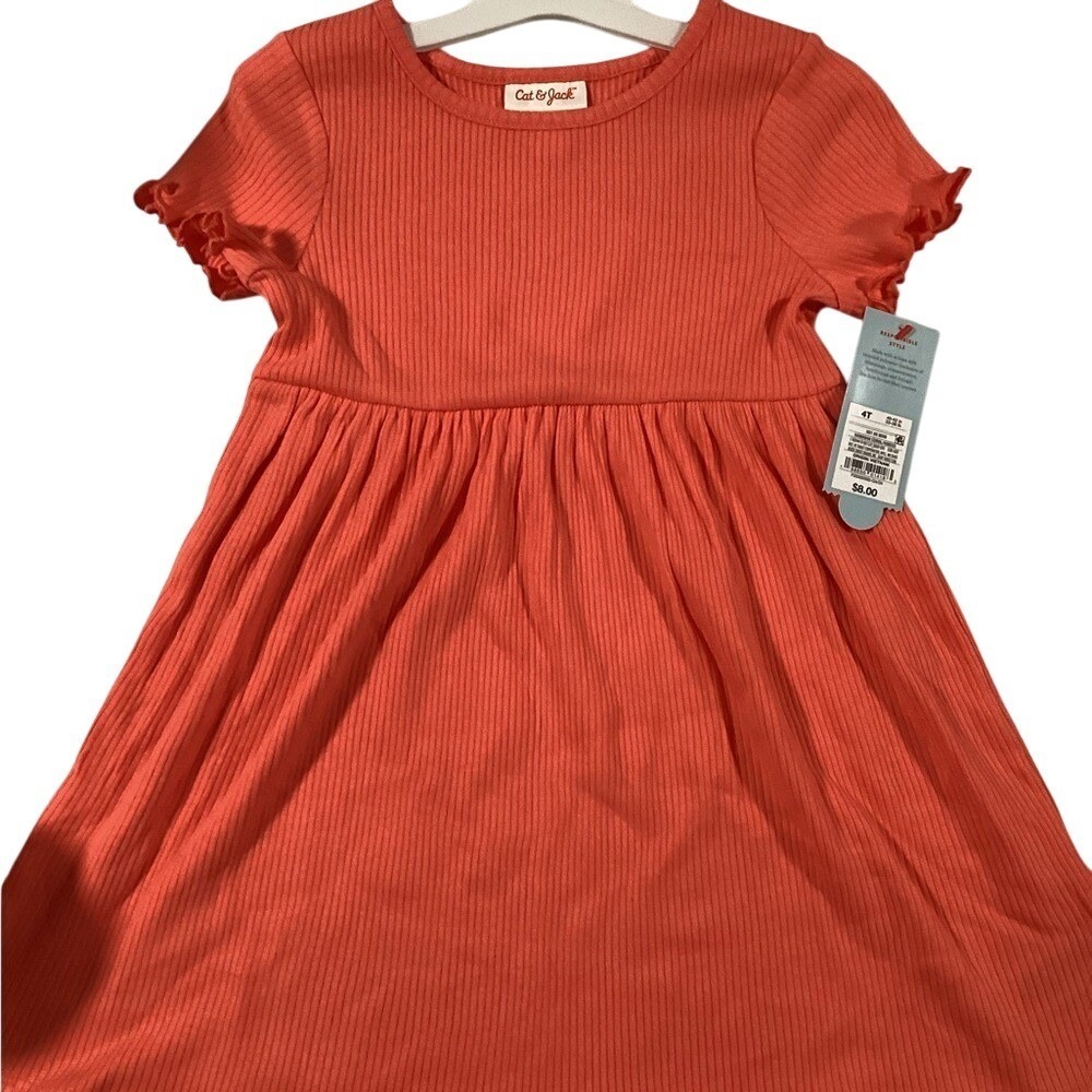 Cat & Jack Coral Dress. Size 4T. Set of 2‎ included in this sale.